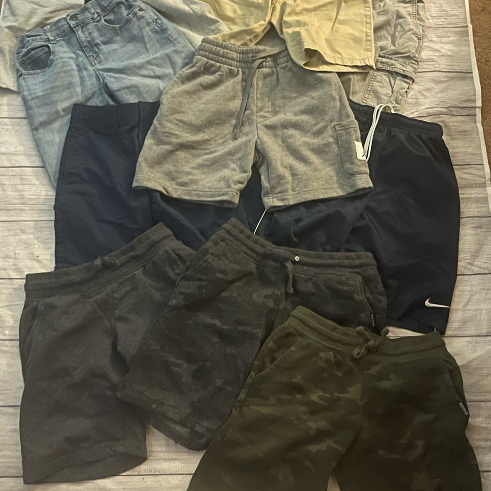 Boys lot of shorts and t shirts size 8